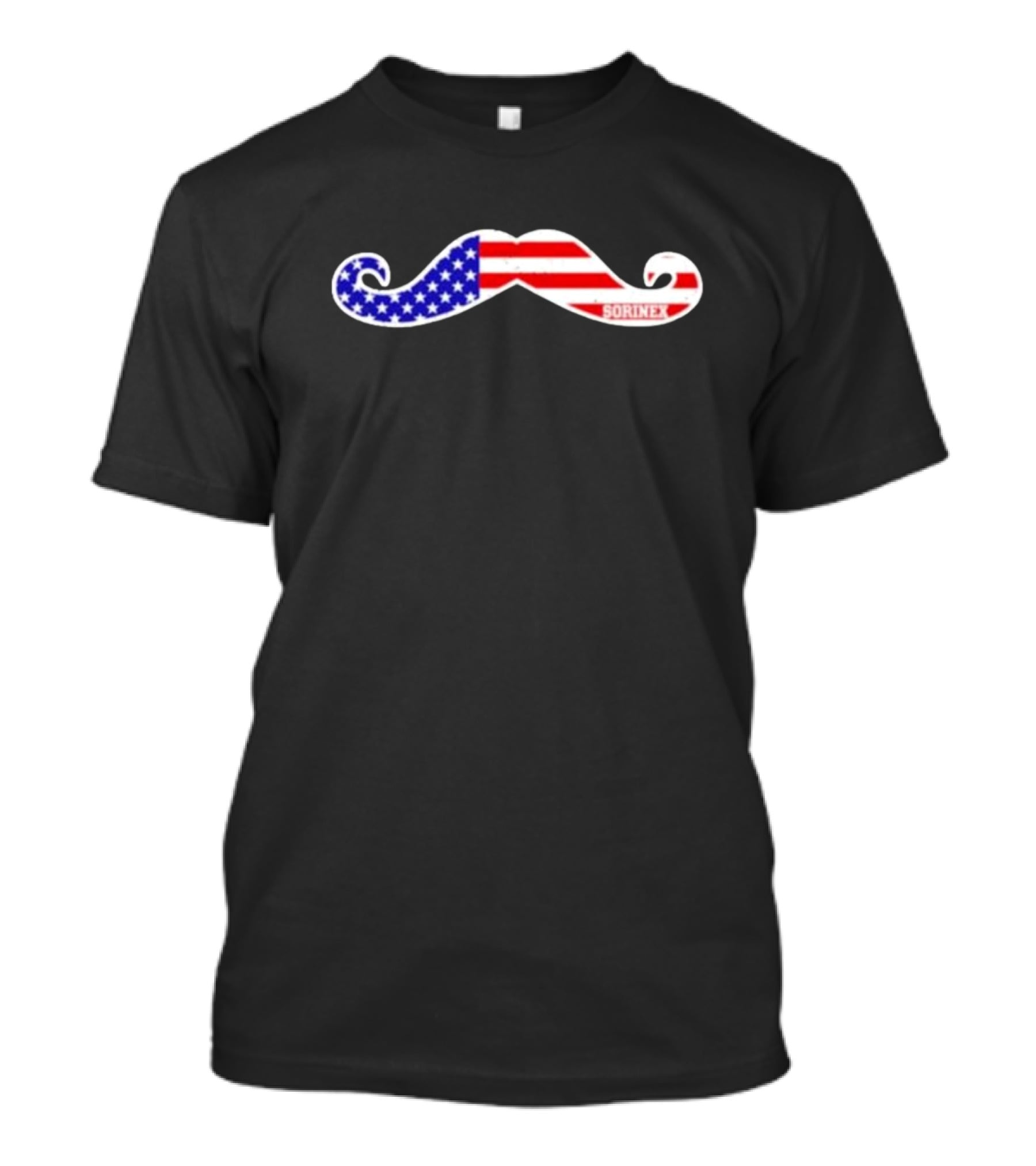 American Flag Mustache Sorinex T-Shirt