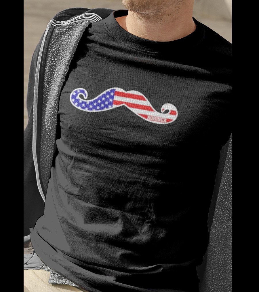 American Flag Mustache Sorinex T-Shirt
