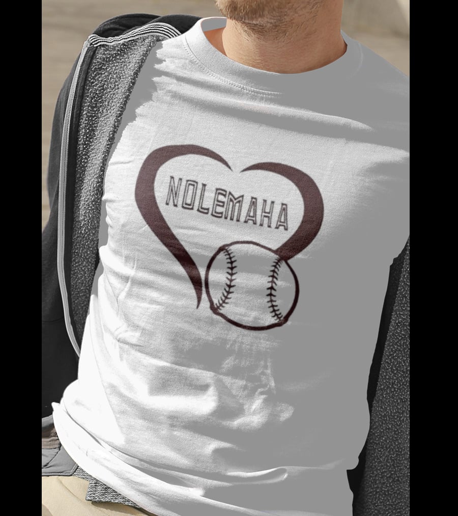 Nolemaha Baseball Heart T-Shirt