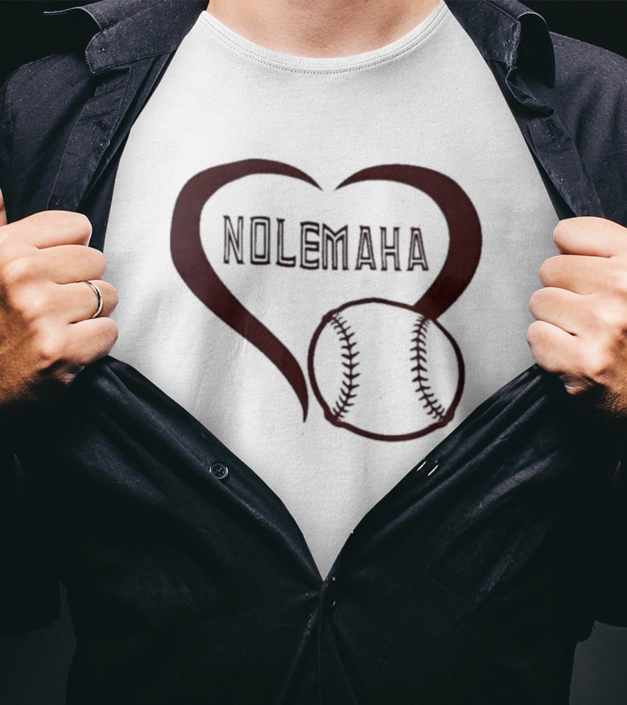 Nolemaha Baseball Heart T-Shirt