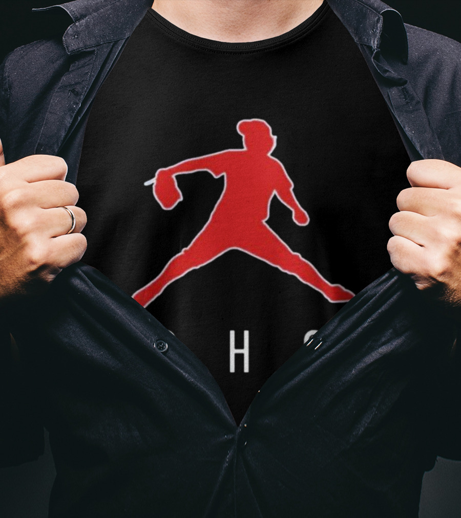 Be Like Mike SHO Red Jumpman Pitcher T-Shirt