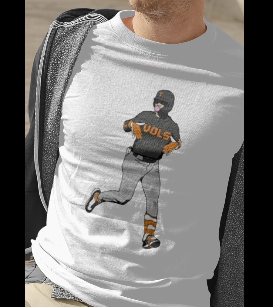 VOLS Baseball Player Bubblegum T-Shirt