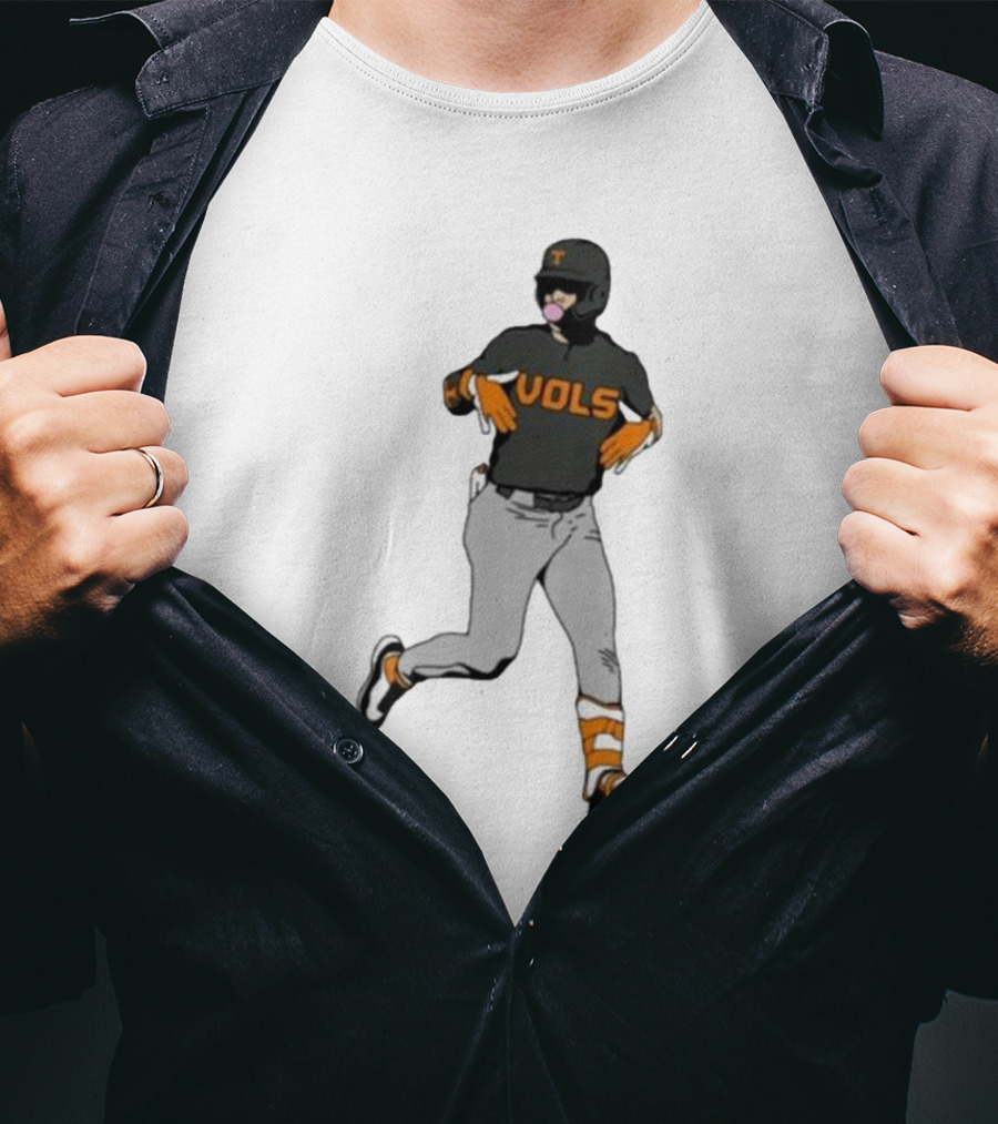 VOLS Baseball Player Bubblegum T-Shirt