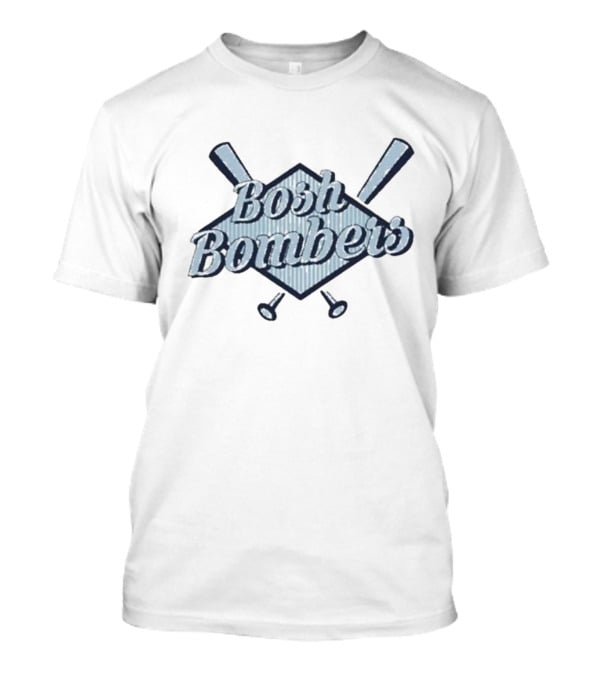 Bosh Bombers Baseball Bat Crossed Diamond Emblem T-Shirt