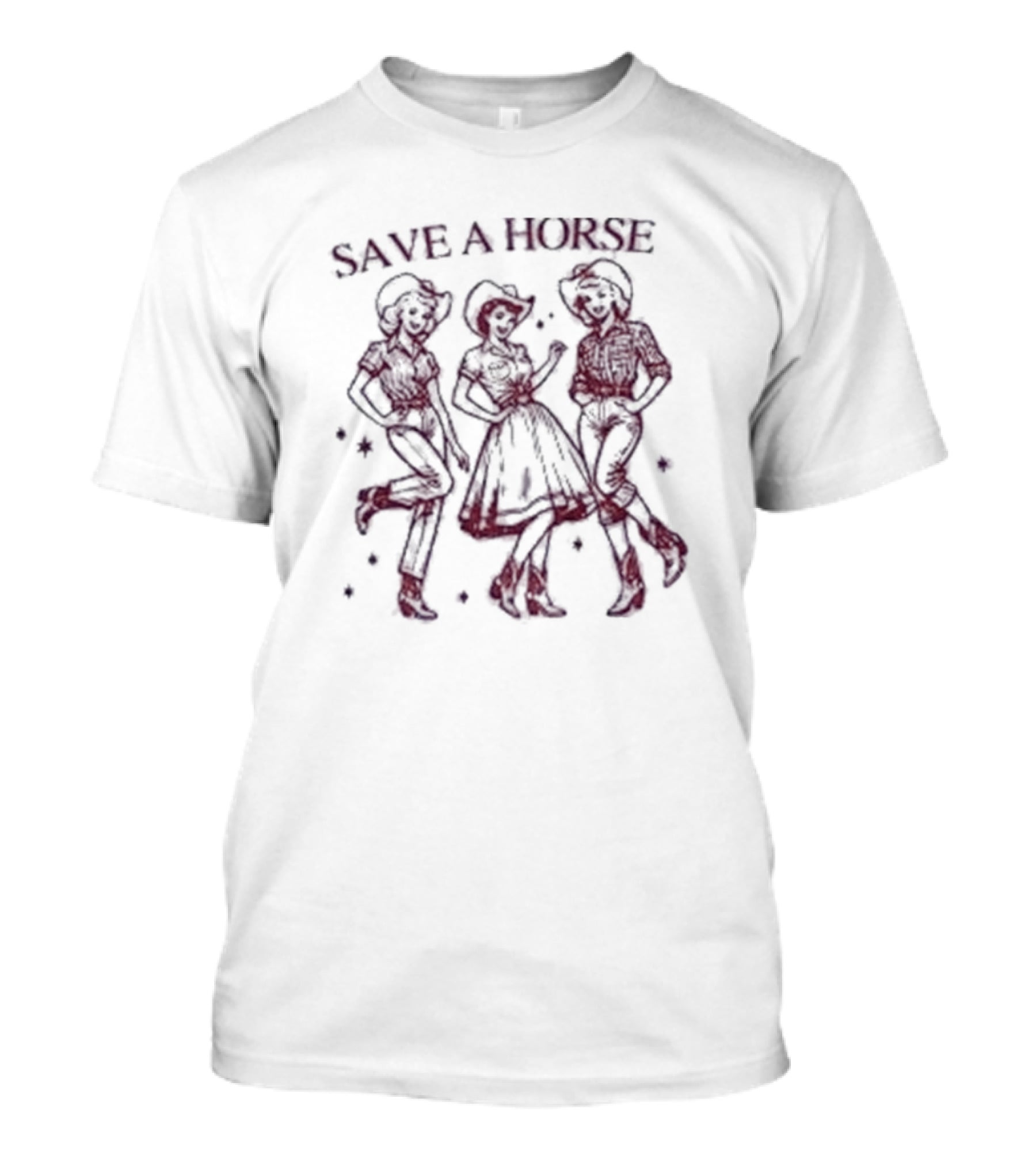 Save A Horse Cowgirl Dance Party T-Shirt