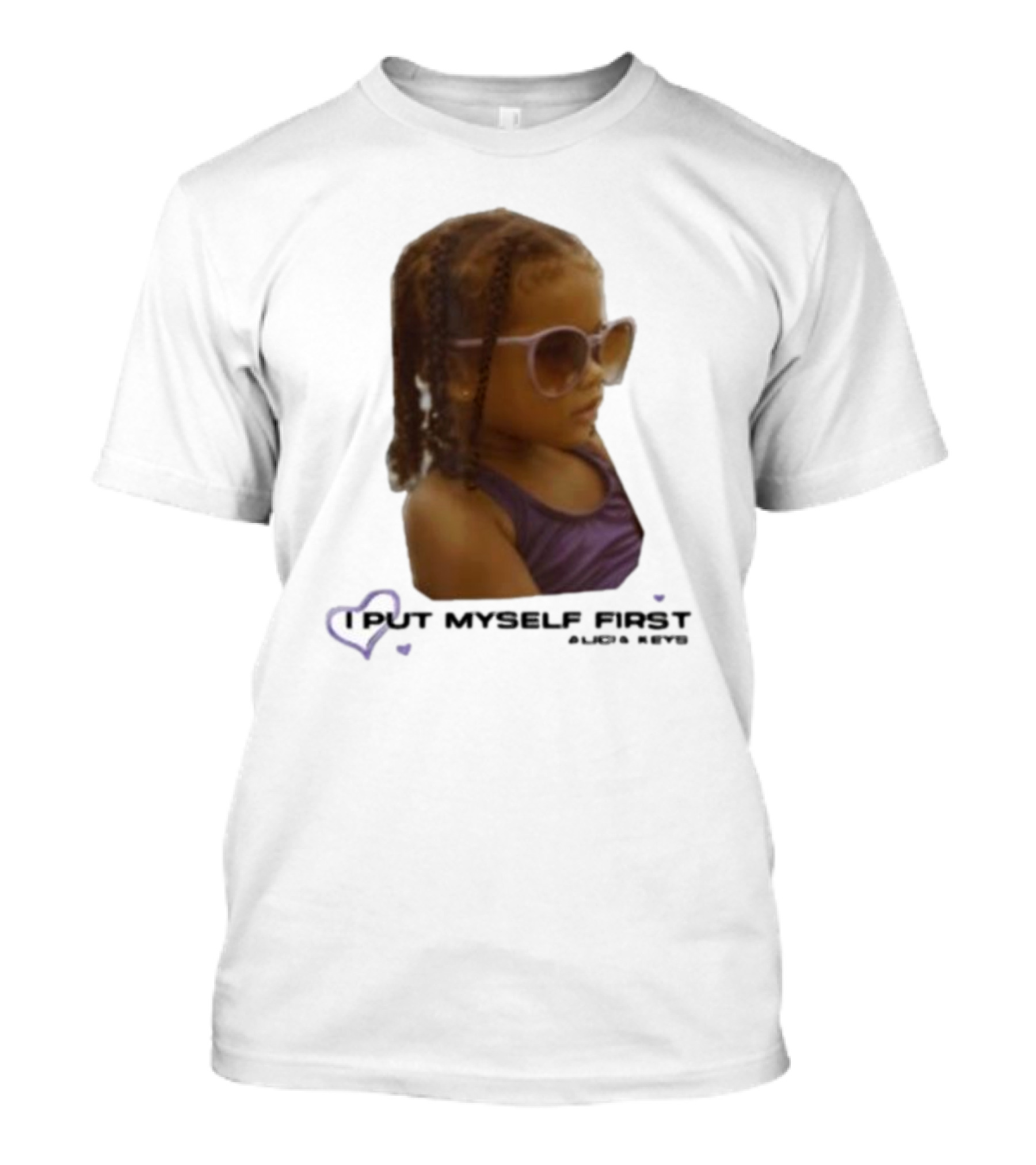 I PUT MYSELF FIRST Keys Affirmations Kid Sunglasses T-Shirt
