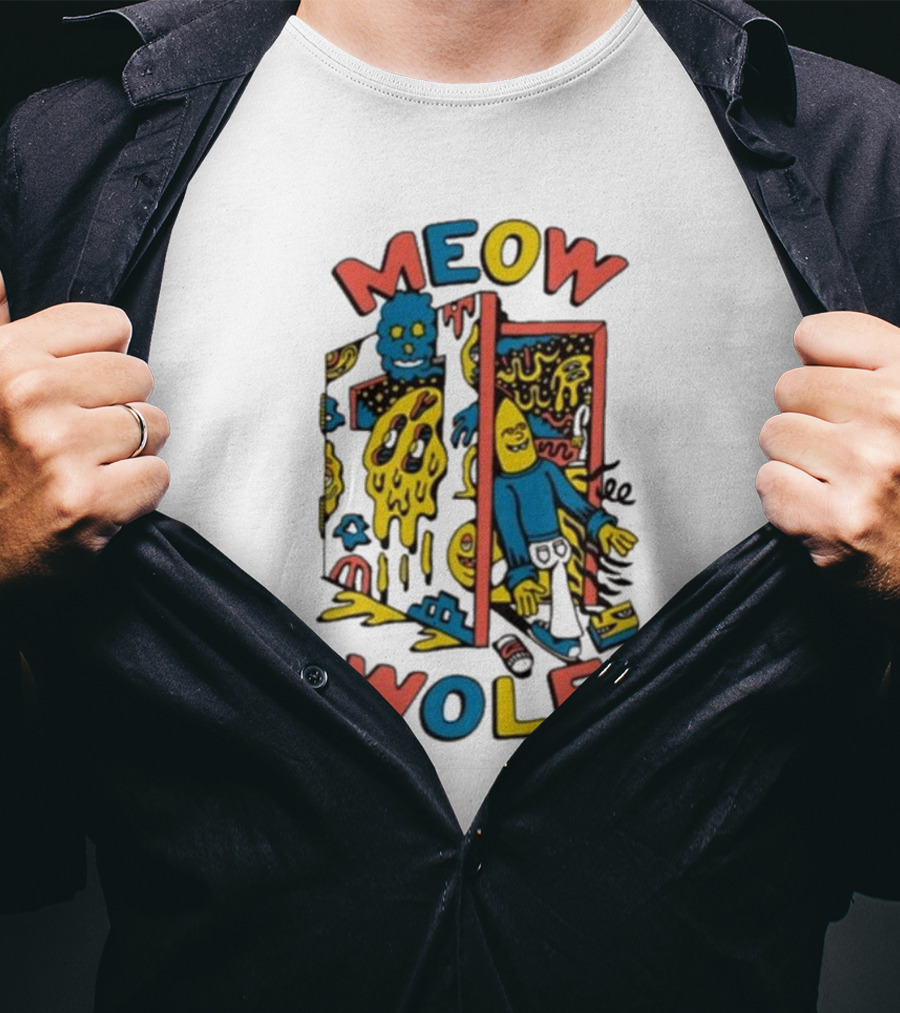 Meow Wolf Killer Acid X Mw Drippy Door Trippy Psychedelic T-Shirt