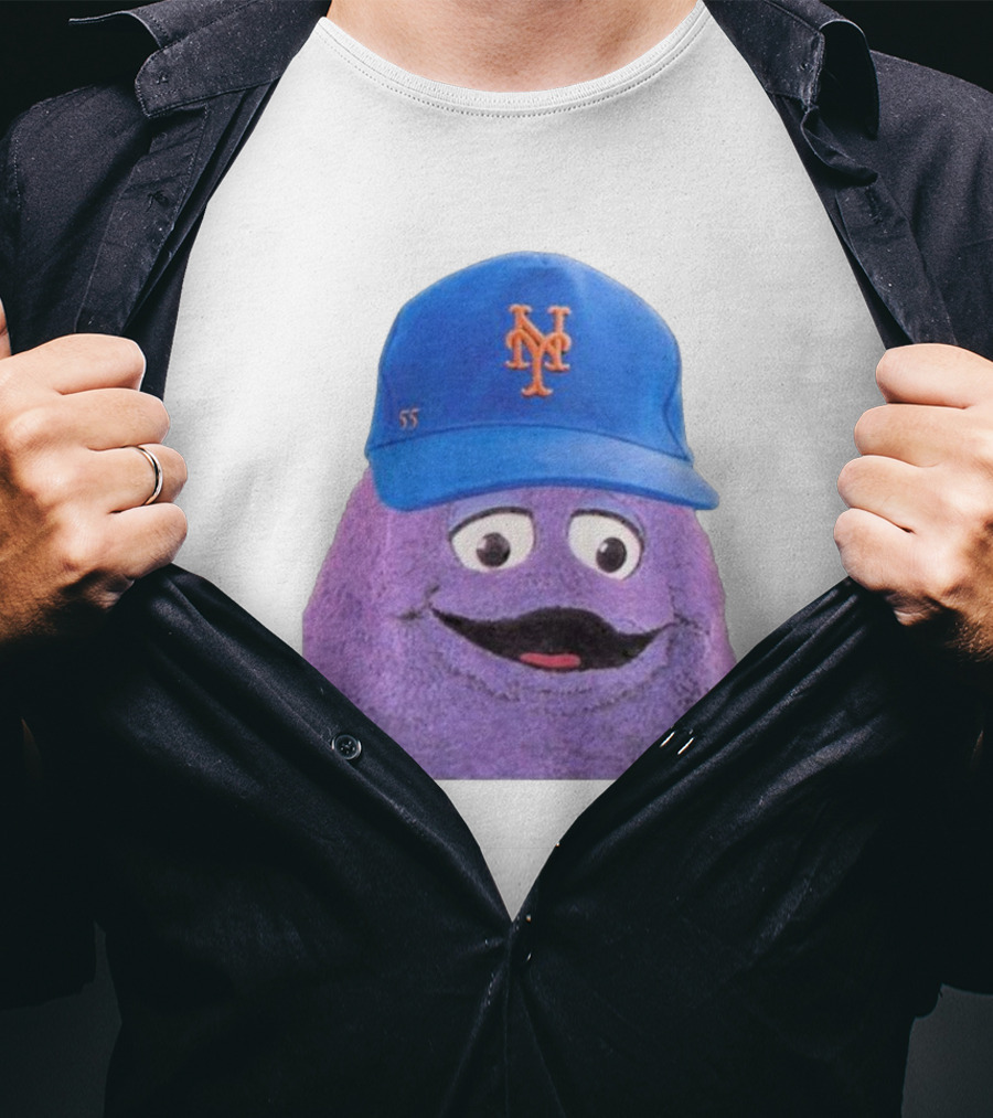 Lgm Grimace New York Mets Mascot Baseball Cap T-Shirt