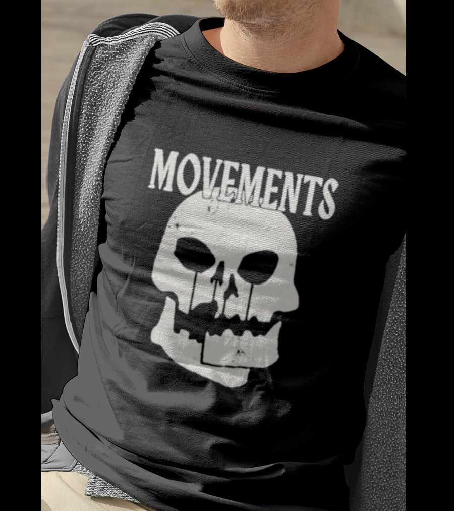 Movements Afraid To Die Skull Graphic Iconic T-Shirt