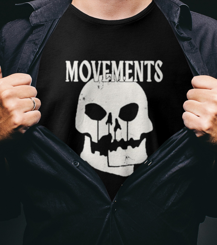Movements Afraid To Die Skull Graphic Iconic T-Shirt