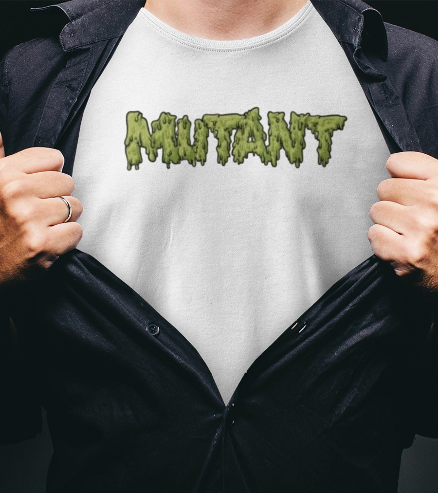 Mutant Threads Dripping Text T-Shirt