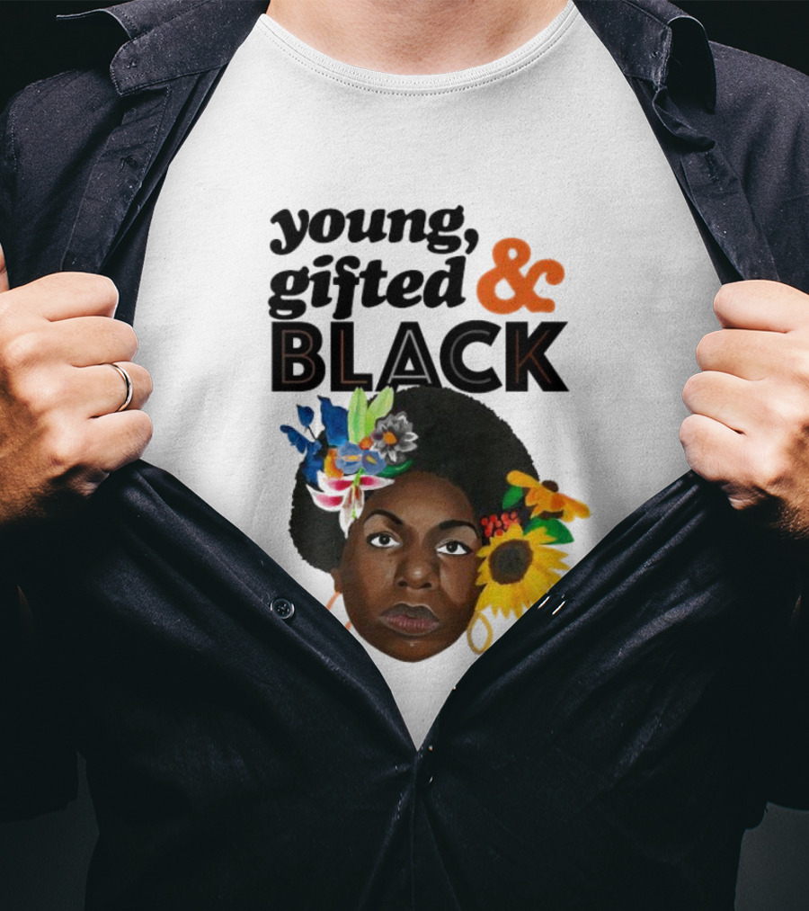 Young Gifted And Black Nina En Printemps T-Shirt