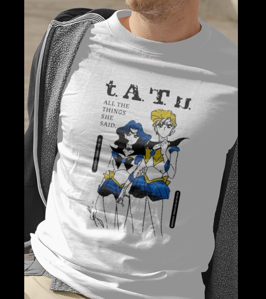 T.A.T.u. All The Things She Said Sailor Moon Inspired Characters T-Shirt