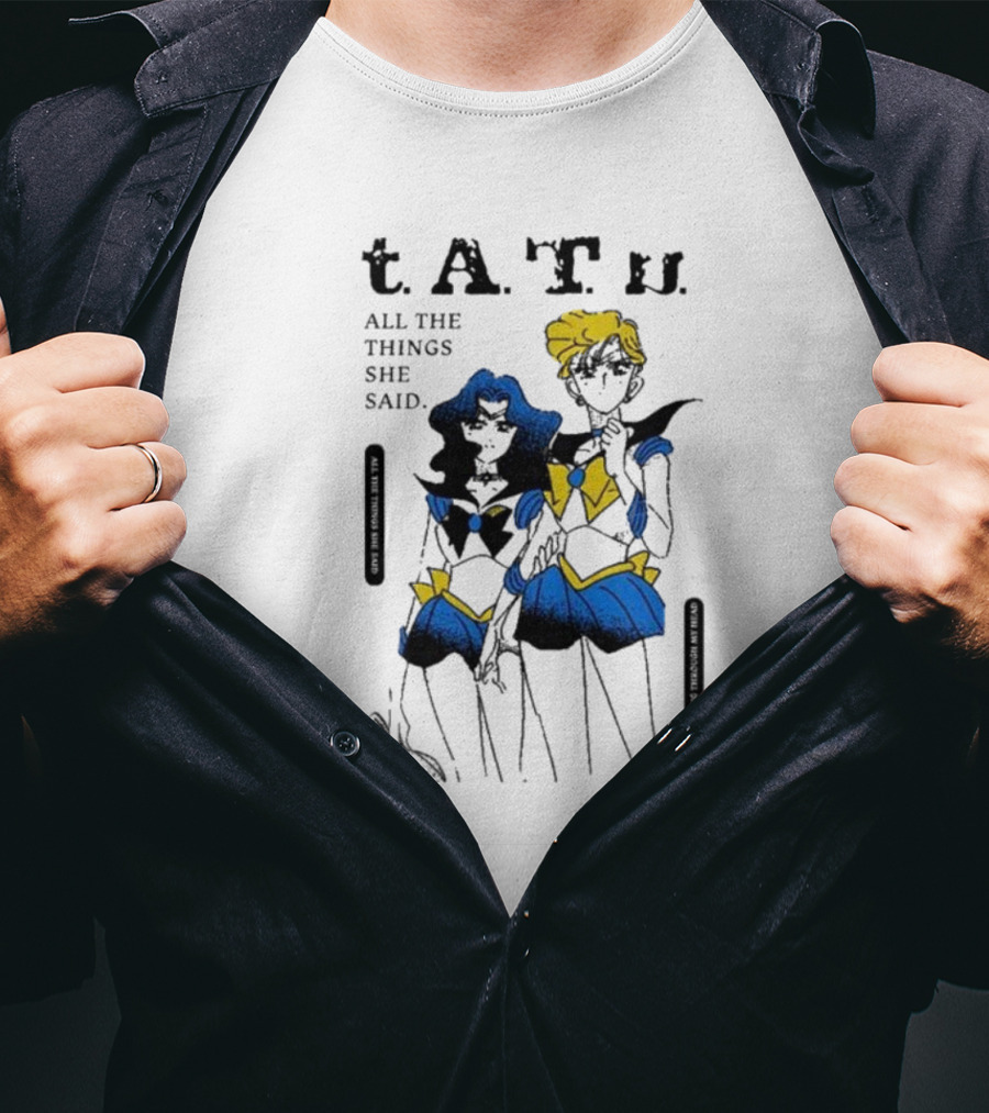 T.A.T.u. All The Things She Said Sailor Moon Inspired Characters T-Shirt
