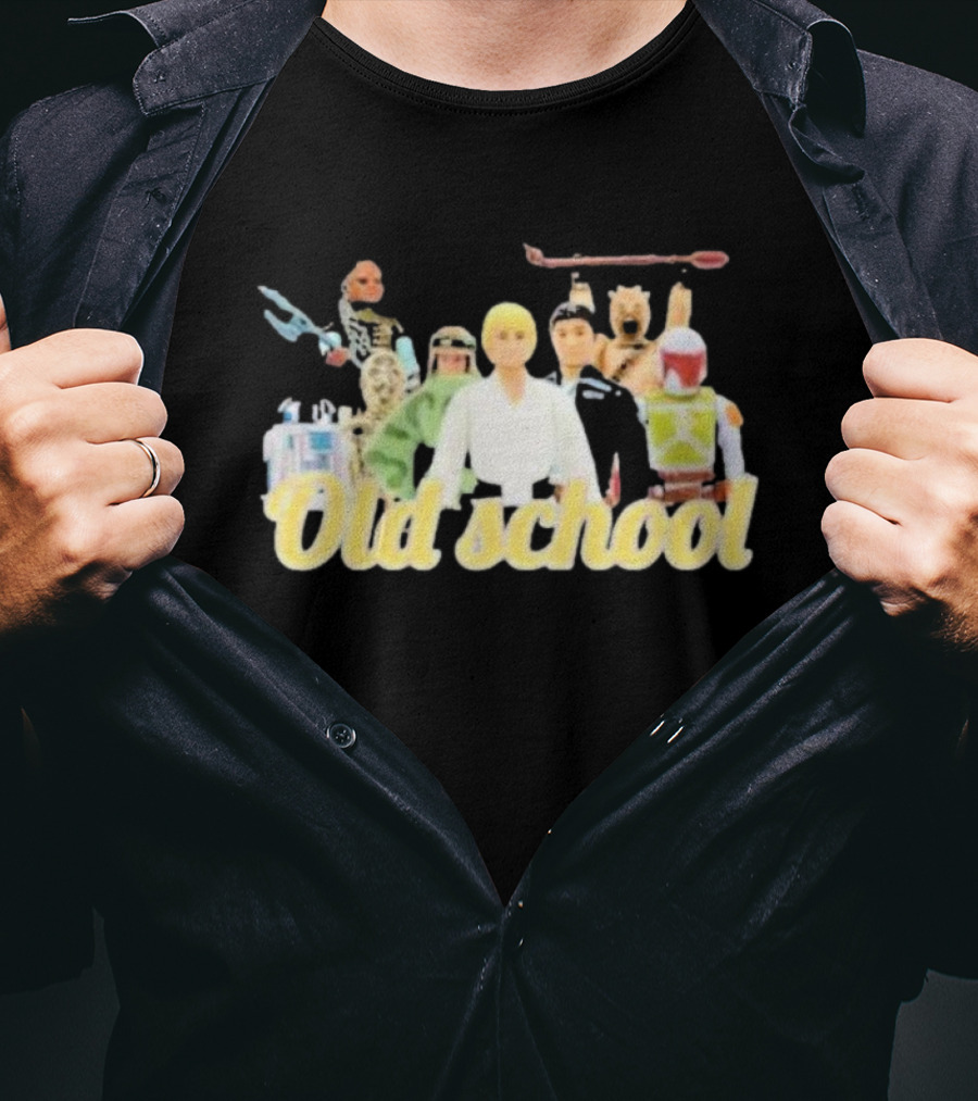 Old School Star Wars Action Figures Nostalgia T-Shirt