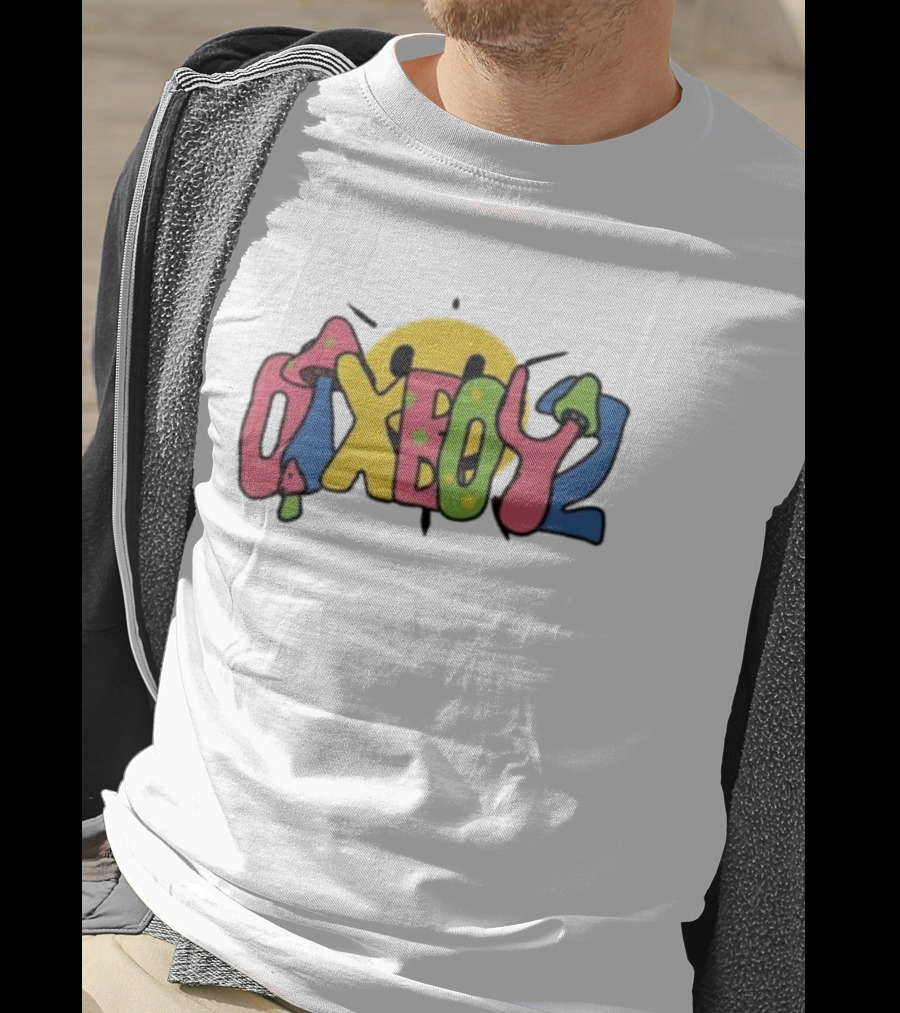 Otxboyz Microdose Smiley Face Psychedelic Bubble Letters T-Shirt