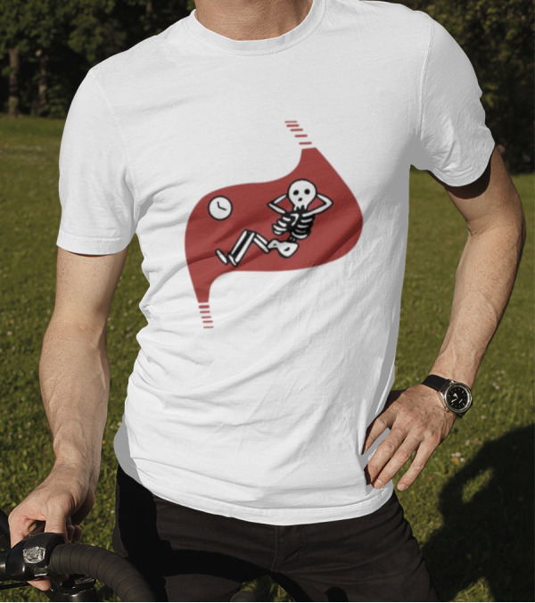 Death Of Dungeon Meshi Falin Skeleton Inside Red Stomach T-Shirt
