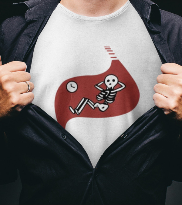 Death Of Dungeon Meshi Falin Skeleton Inside Red Stomach T-Shirt
