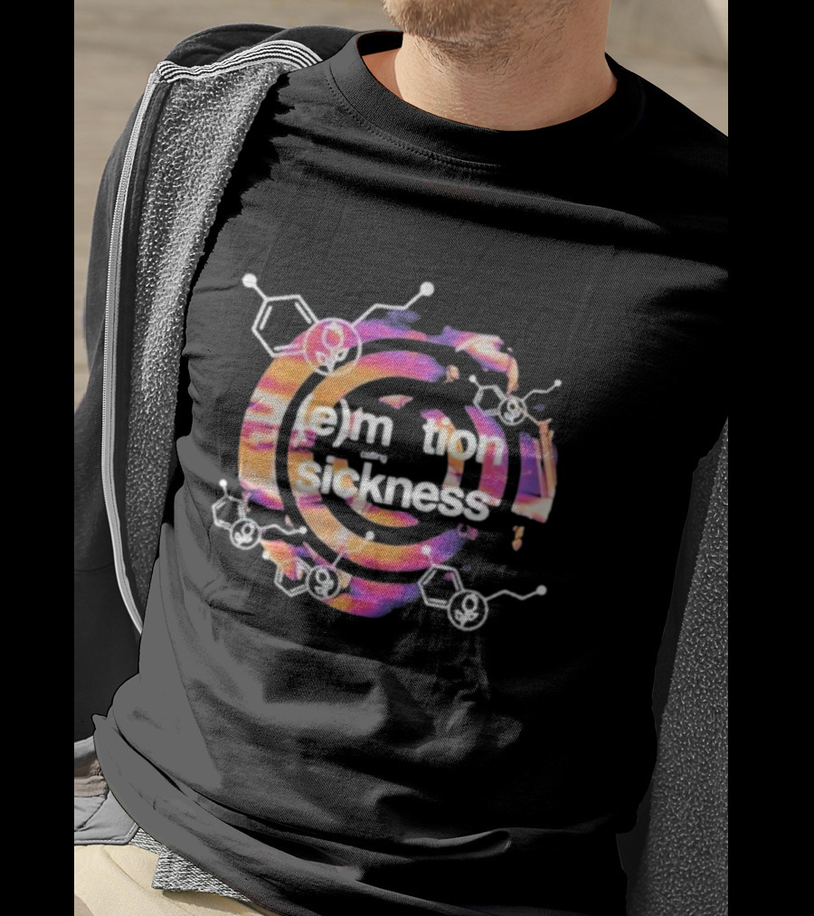 E Motion Sickness With Dine Alone Psychedelic Chemistry Vibes T-Shirt