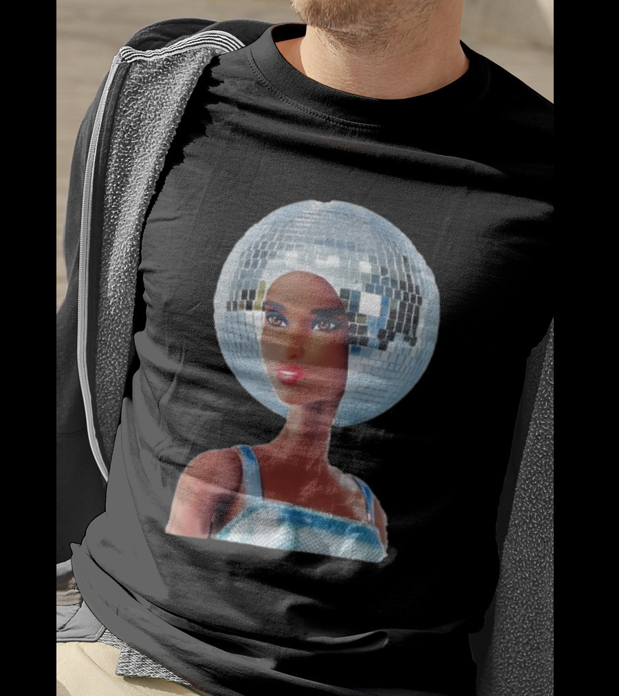 Discodiva Daytrip Ready Mirror Ball Glam Elegance T-Shirt
