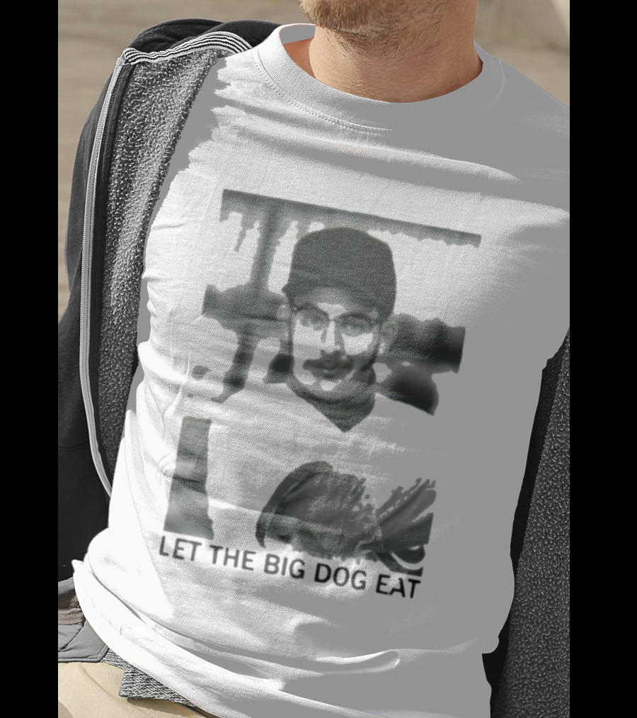 Let The Big Dog Eat - Baseball Pitcher In Action T-Shirt