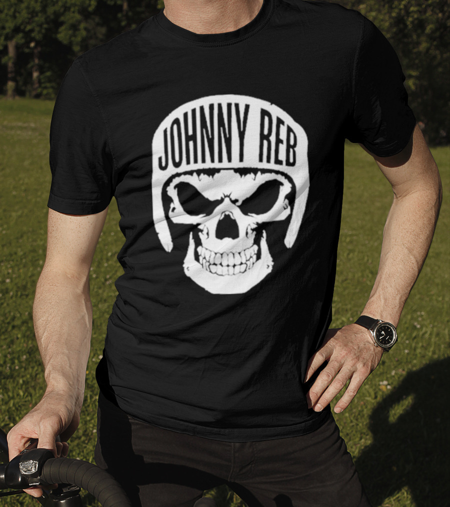 Johnny Reb Skull Helmet Classic T-Shirt