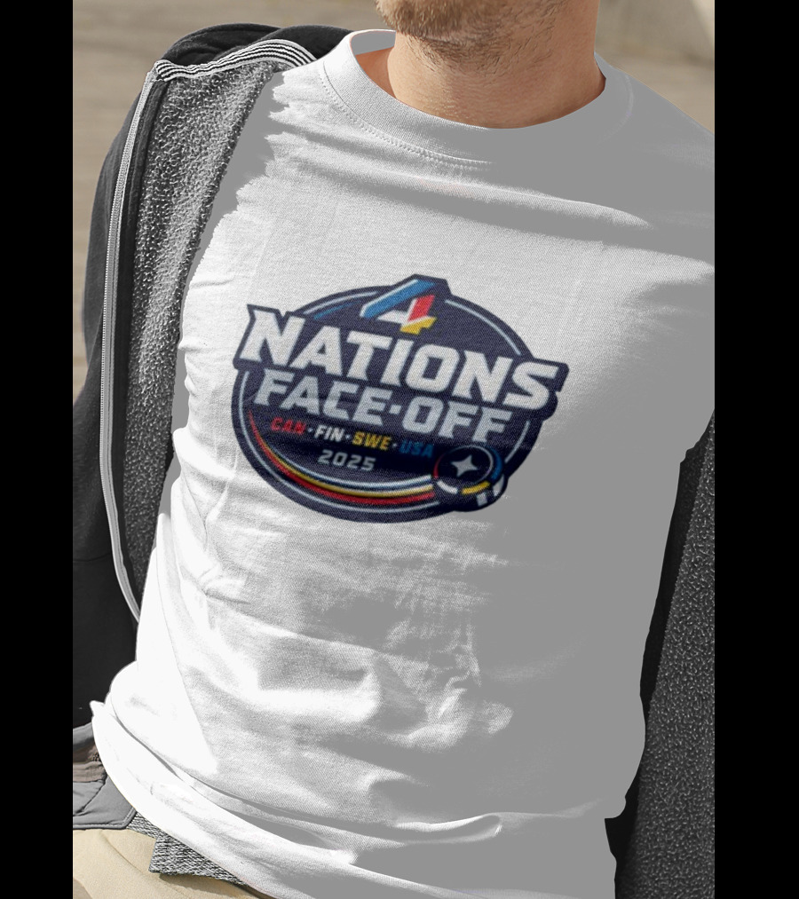 4 Nations Face-Off 2025 CAN FIN SWE USA T-Shirt