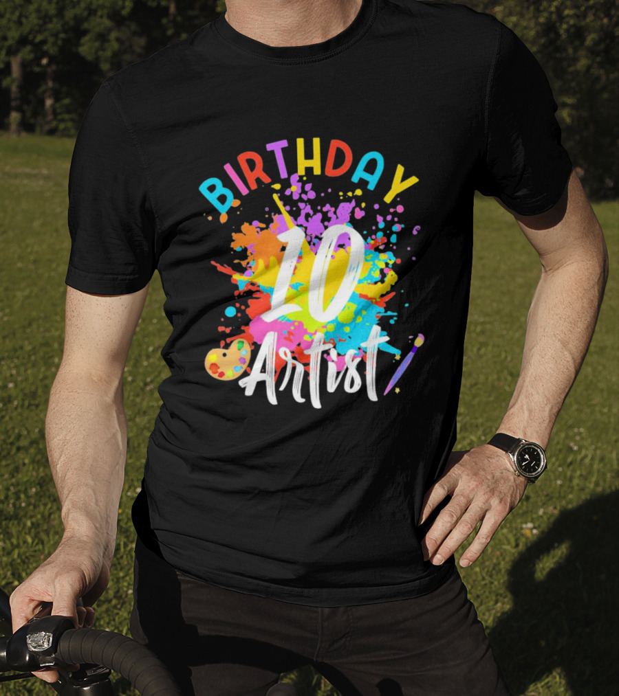 Birthday 10 Artist Painting Party T-Shirt