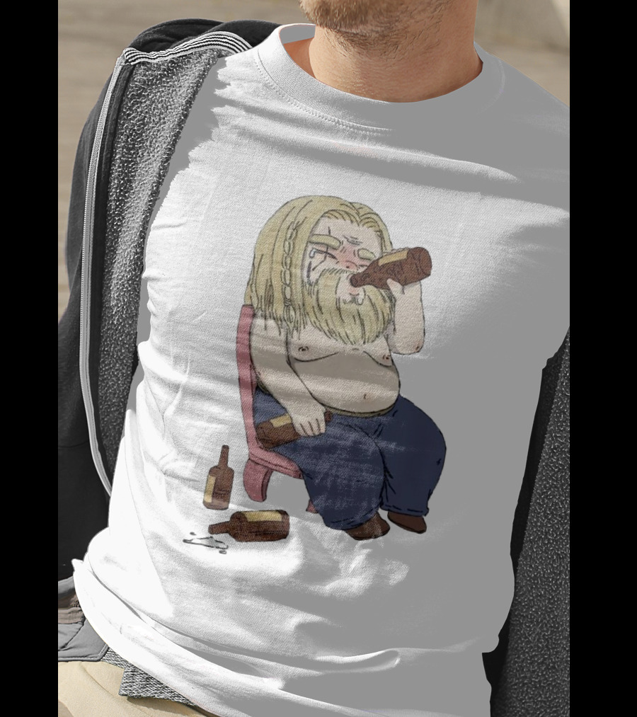 Avengers Endgame Thor Fat Drinking T-Shirt