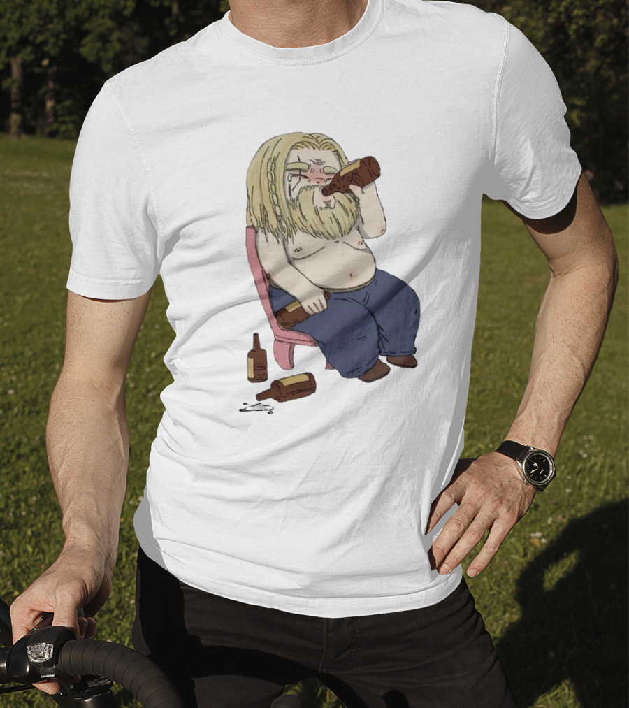 Avengers Endgame Thor Fat Drinking T-Shirt