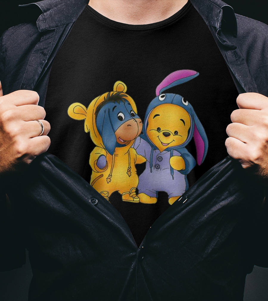 Baby Pooh Eeyore Costume Winnie The Pooh T-Shirt