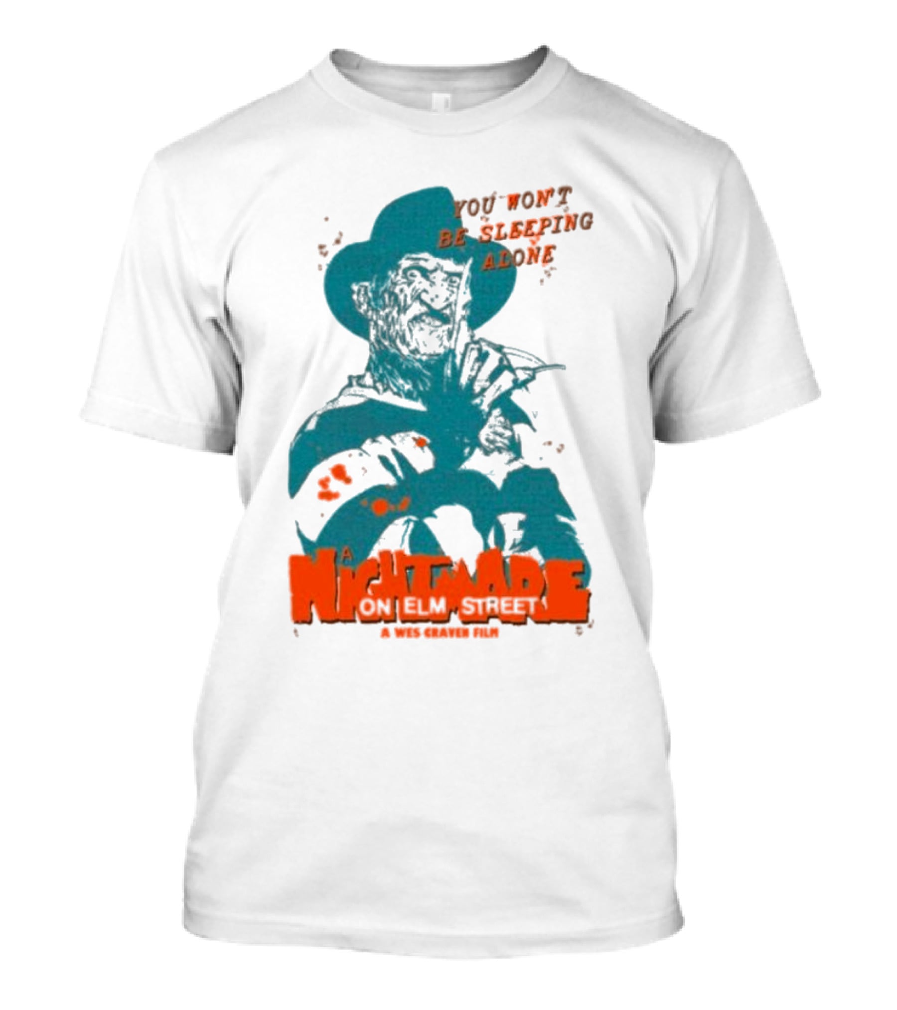A Night Mare On Elm Street You Won’t Be Sleeping Alone A Wes Craven Film T-Shirt