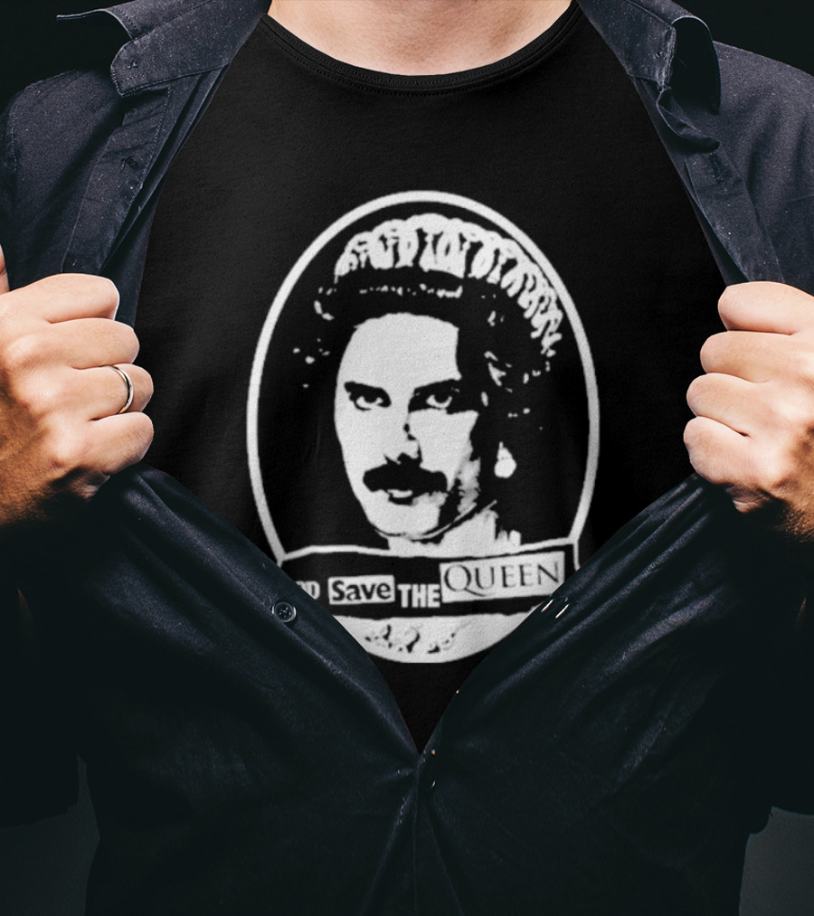 Freddie Mercury God Save The Queen Iconic T-Shirt