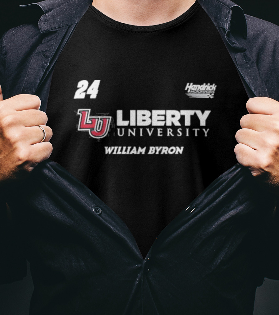 Hendrick Motorsports William Byron 24 Liberty University LU T-Shirt