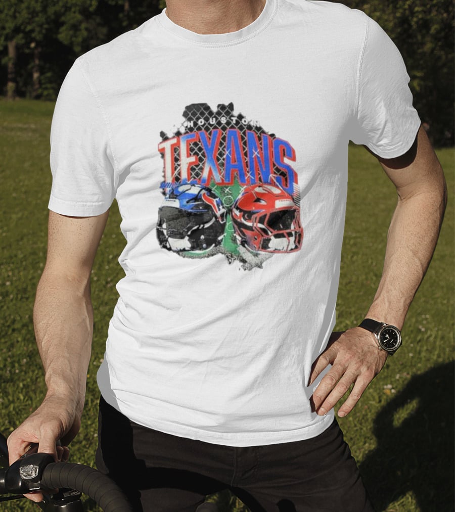 Houston Texans Helmets Football Gridiron T-Shirt