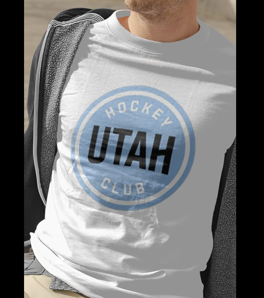 Utah Hockey Club Blue Circular Emblem T-Shirt