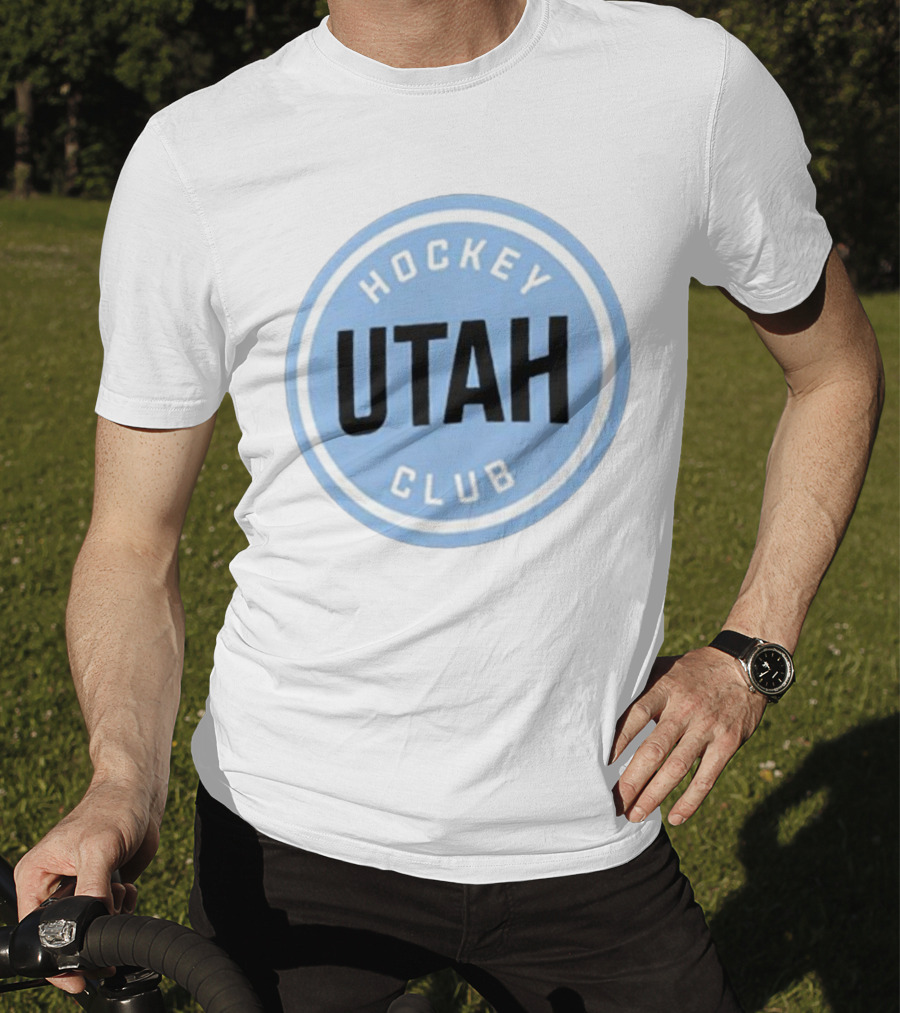 Utah Hockey Club Blue Circular Emblem T-Shirt