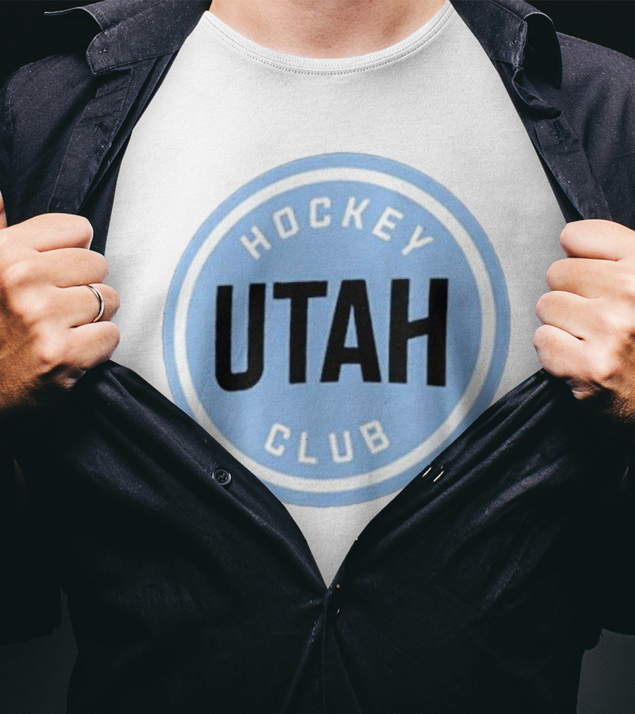 Utah Hockey Club Blue Circular Emblem T-Shirt