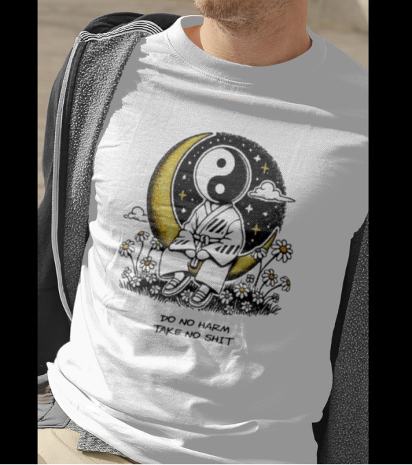 Third Eye Kingdom Yin Yang Moon Do No Harm Take No Shit T-Shirt