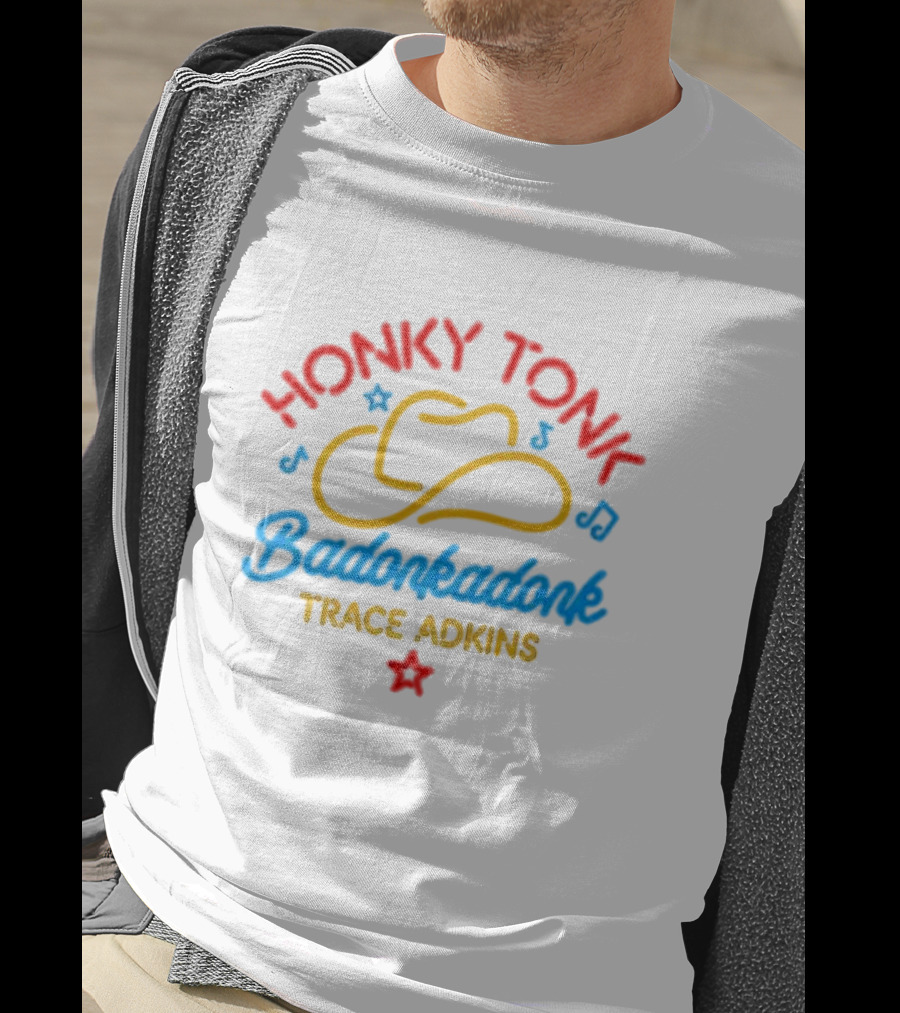 Trace Adkins Honky Tonk Badonkadonk Neon Hat Music Star T-Shirt