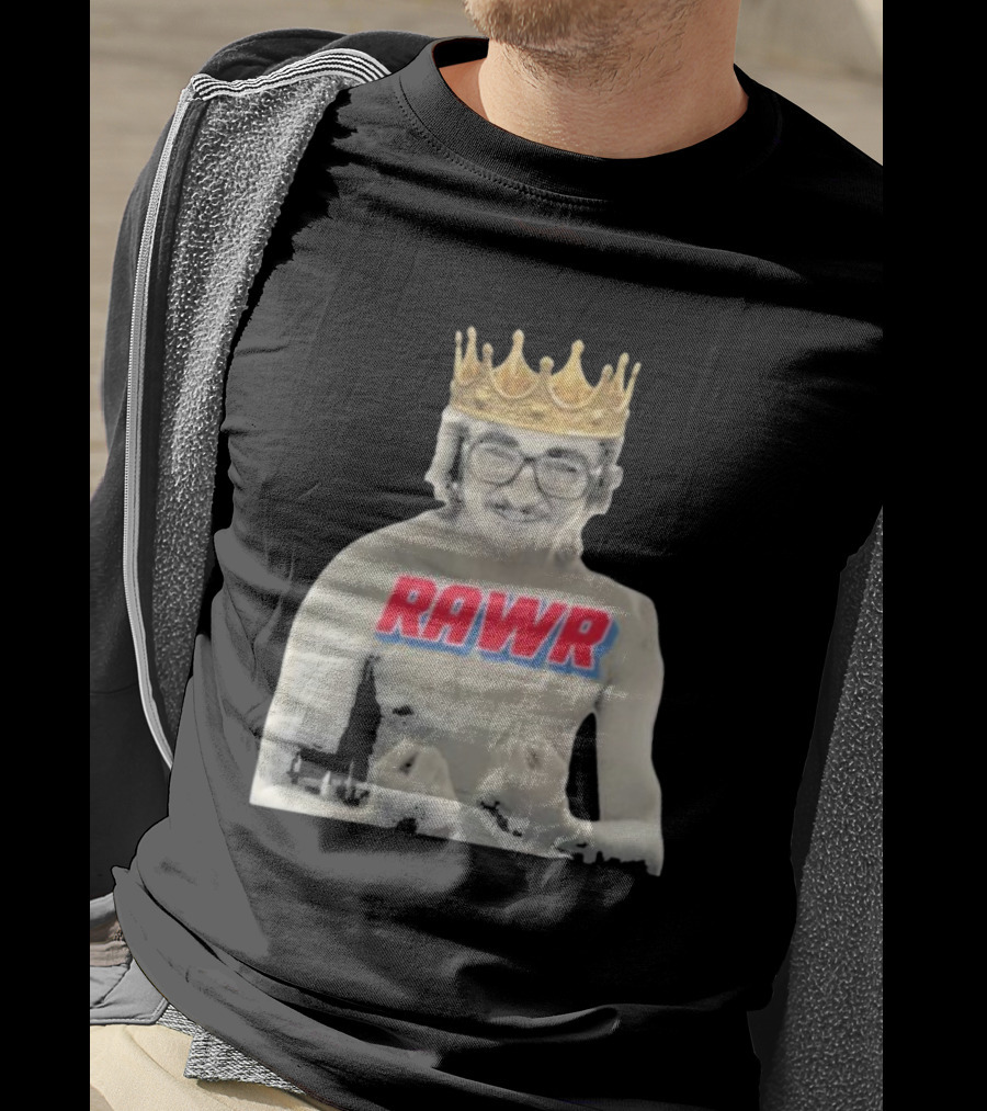 RAWR Young Greg Cote Wearing Crown T-Shirt
