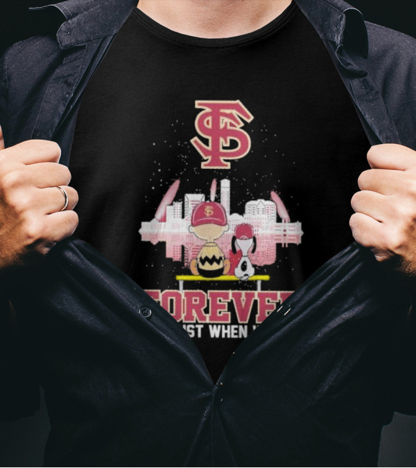 Snoopy And Charlie Brown FSU Forever Not Just When We Win T-Shirt