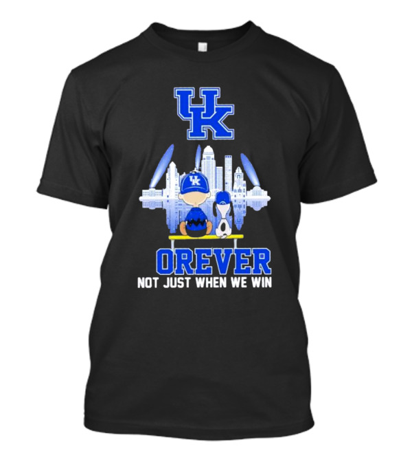 Snoopy And Charlie Brown UK Wildcats Forever Not Just When We Win T-Shirt