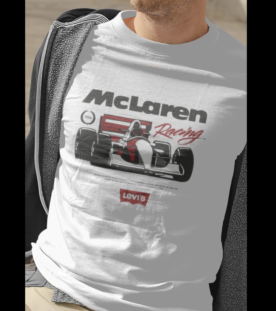 Mclaren Racing Levi's 1988 The Mclaren Mp4 4 Formula 1's Most Successful Machine T-Shirt