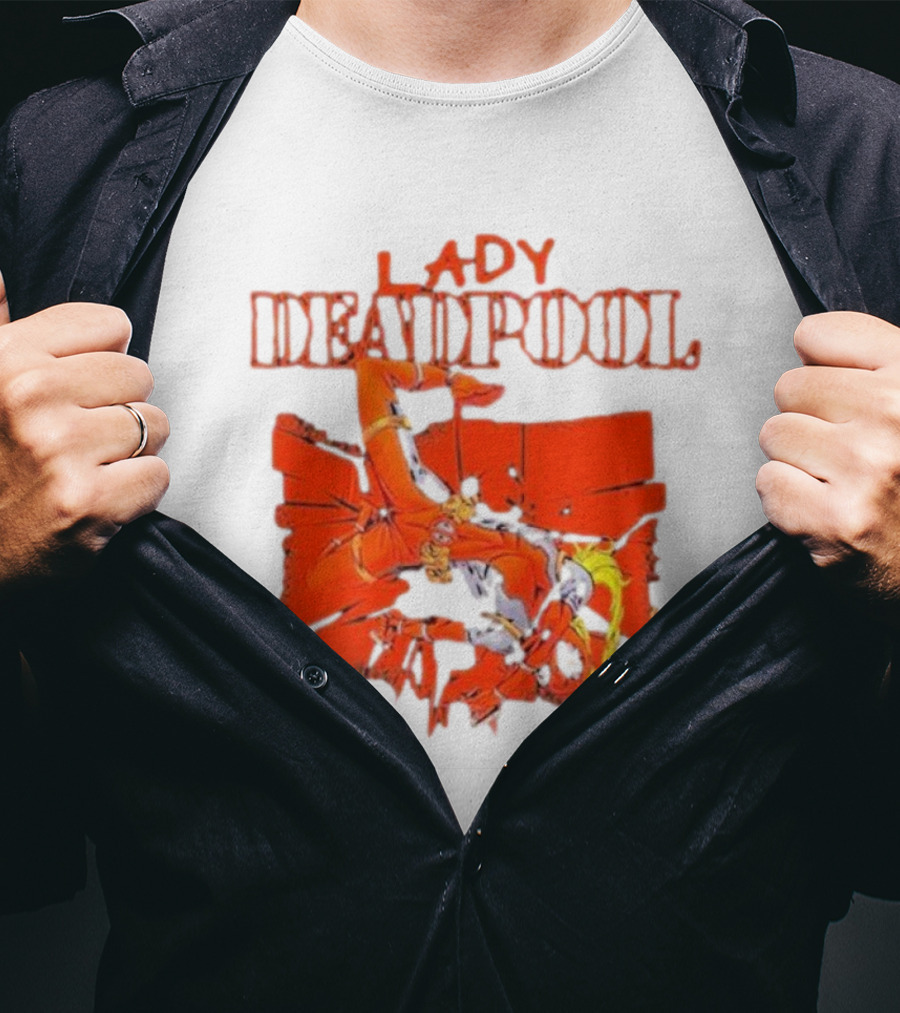 Rob Liefeld Lady Deadpool T-Shirt