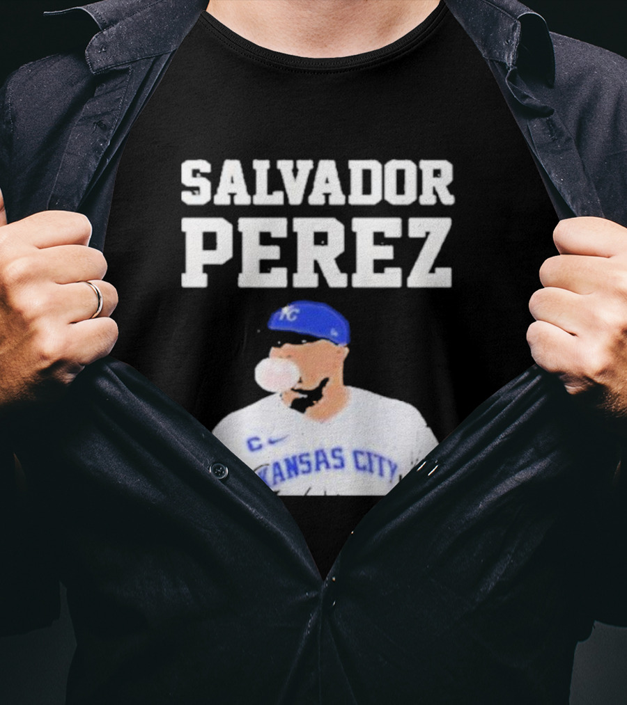 Salvador Perez Kansas City Bubble Gum King Kc Baseball T-Shirt