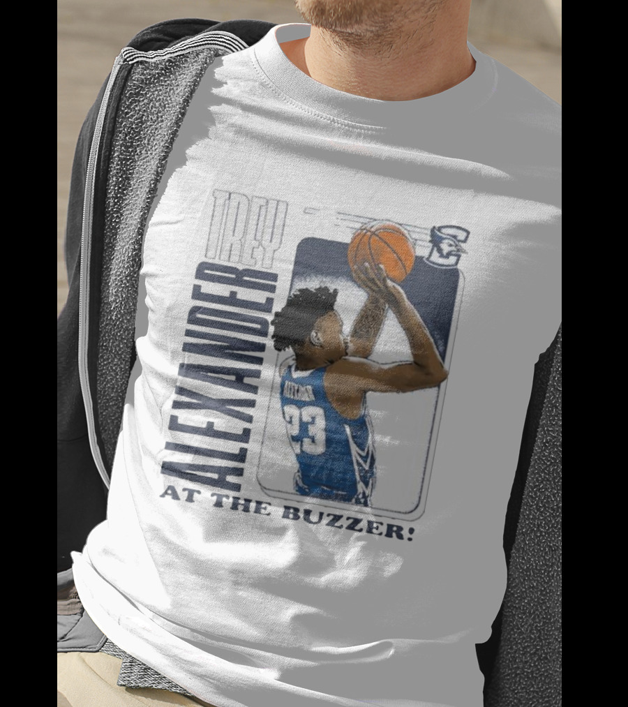 Trey Alexander 23 At The Buzzer Basketball Creighton Bluejays T-Shirt