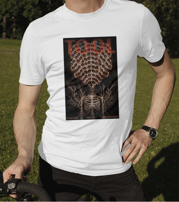 Tool June 27 2024 Tons Of Rock Festival Skeleton Art Oslo NO T-Shirt
