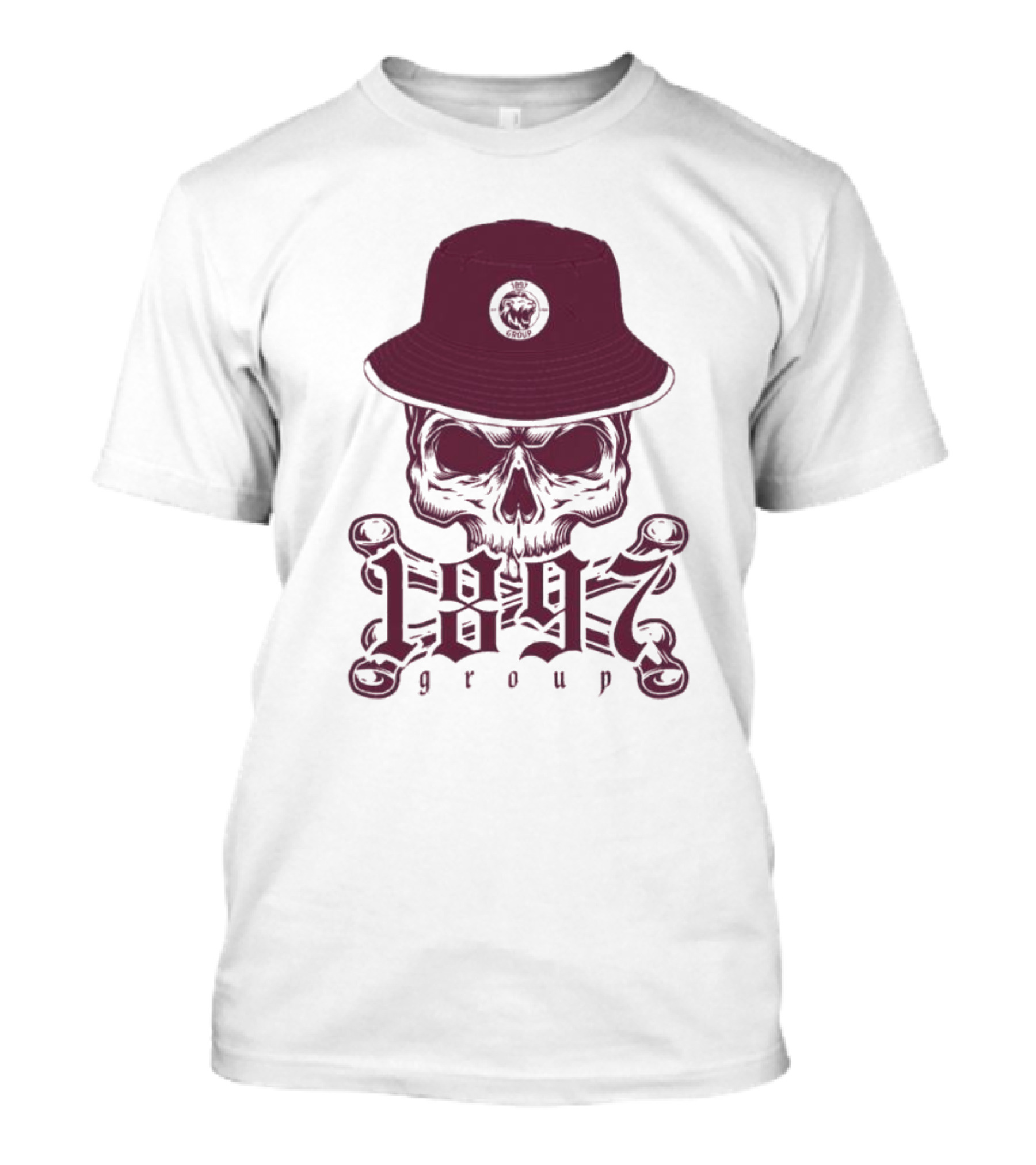 1897 Group Skull With Hat T-Shirt