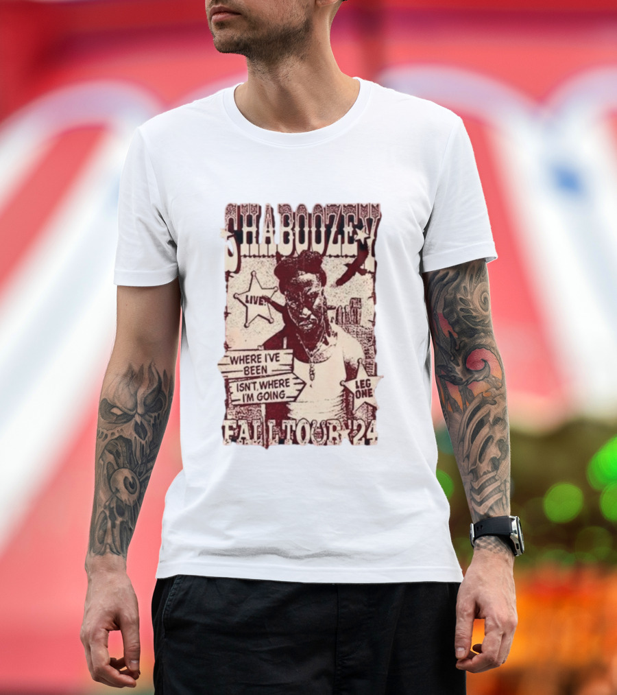 Shaboozey Live Fall Tour '24 Where I've Been Isn't Where I'm Going Leg One T-Shirt
